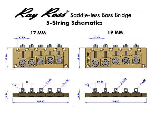 Ray Ross Bass Bridge (5Strings) | Deviser ｜株式会社ディバイザー 